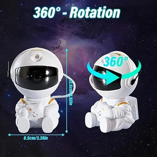 Astronaut Projektor Lampe Sittende med Stjerne