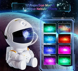 Astronaut Projektor Lampe Sittende med Stjerne
