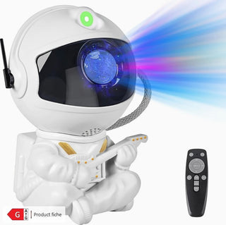 Astronaut Projektor lampe Sittende med Gitar