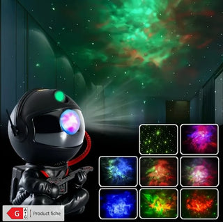 Astronaut Projektor lampe Sittende med Gitar