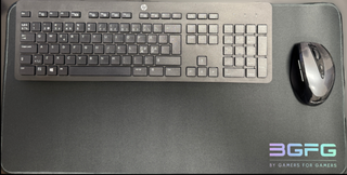 30 x 60 cm 3 mm Musematte Sort med BGFG Logo